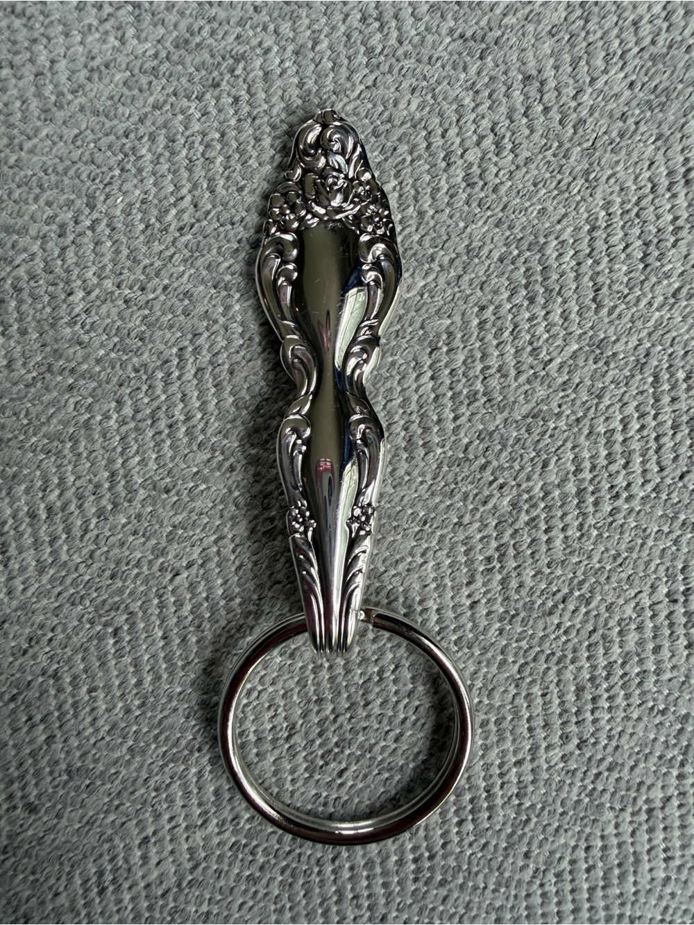 Silver Plated Spoon Keychain - Picture 3 of 5